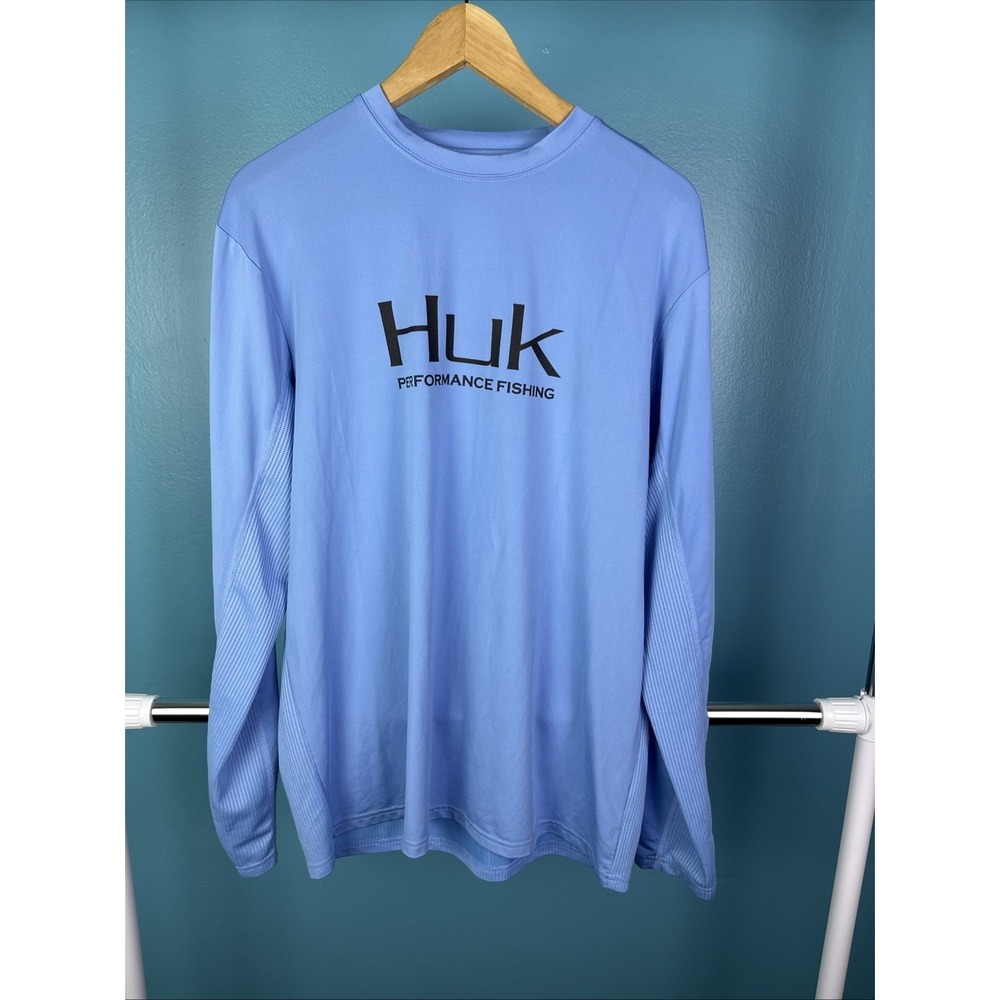 HUK Men's Standard Pursuit Vented Long Sleeve 30 UPF Shirt, Set Sail, Size M